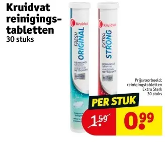 Promotie: reinigings-tabletten