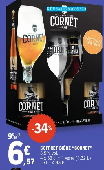 Promotie: Coffret bière "CORNET"