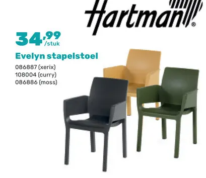 Promotie: Evelyn stapelstoel