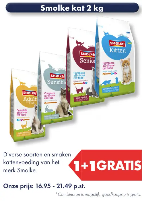 Aanbieding: Kattenvoer 2 kg