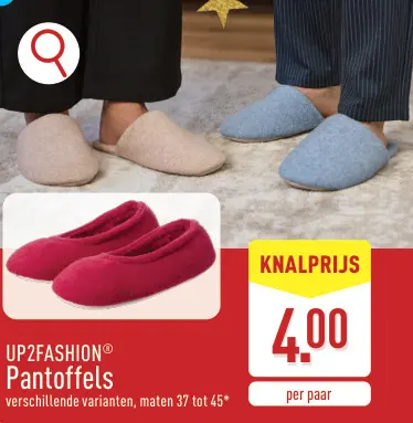 Promotie: Pantoffels