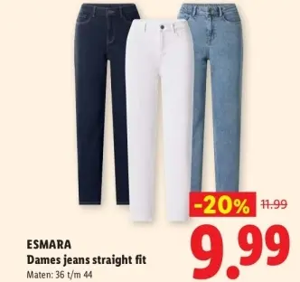 Aanbieding: Dames jeans straight fit