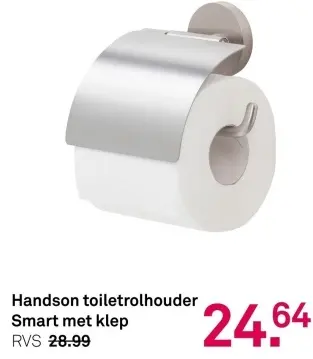 Aanbieding: Toiletrolhouder Smart met klep