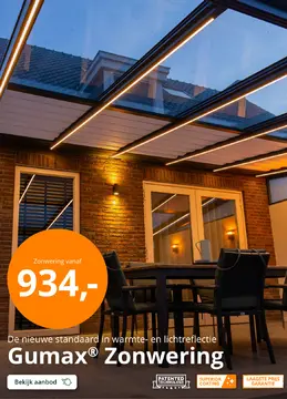 Aanbieding: Gumax® Zonwering