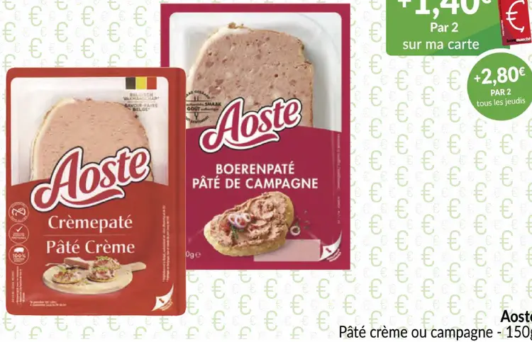 Offre: Pâté crème ou campagne