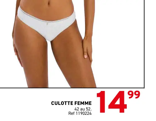Offre: Culotte femme