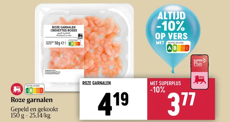 Promotie: Roze garnalen | Gekookt & gepeld