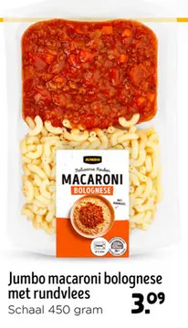 Aanbieding: Jumbo macaroni bolognese met rundvlees