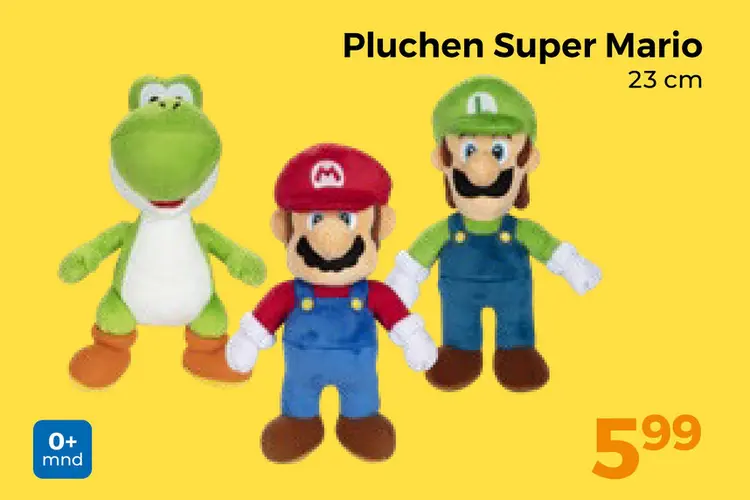 Aanbieding: Pluchen Super Mario