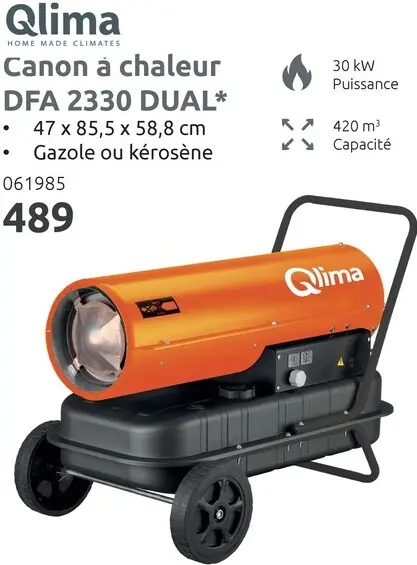 Offre: Canon à chaleur DFA 2330 DUAL
