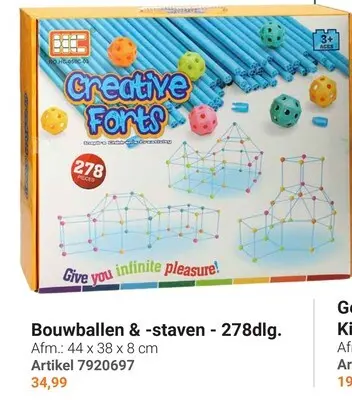 Aanbieding: Bouwballen & -staven - 278dlg.