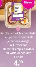 Aanbieding: Hamsterslofjes aardbei en witte chocolade