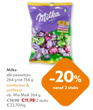 Promotie: Milka alle paaseitjes