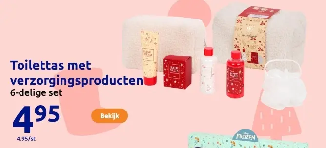 Aanbieding: Toilettas met verzorgingsproducten