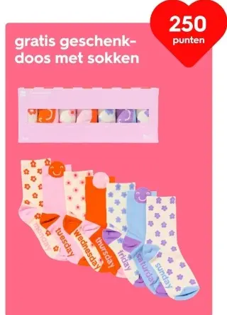 Aanbieding: geschenkdoos met sokken