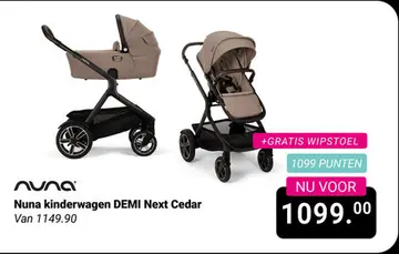 Aanbieding: Nuna kinderwagen DEMI Next Cedar