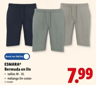 Offre: Bermuda en lin
