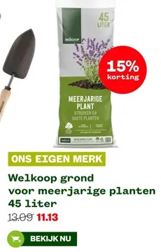 Aanbieding: Welkoop grond voor meerjarige planten