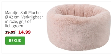 Aanbieding: Mandje. Soft Pluche