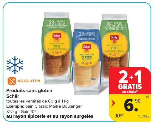 Offre: Produits sans gluten