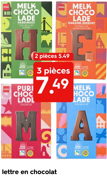 Offre: HEMA Lettre en chocolat