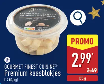 Aanbieding: Premium kaasblokjes