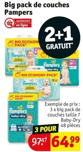 Offre: Big pack de couches