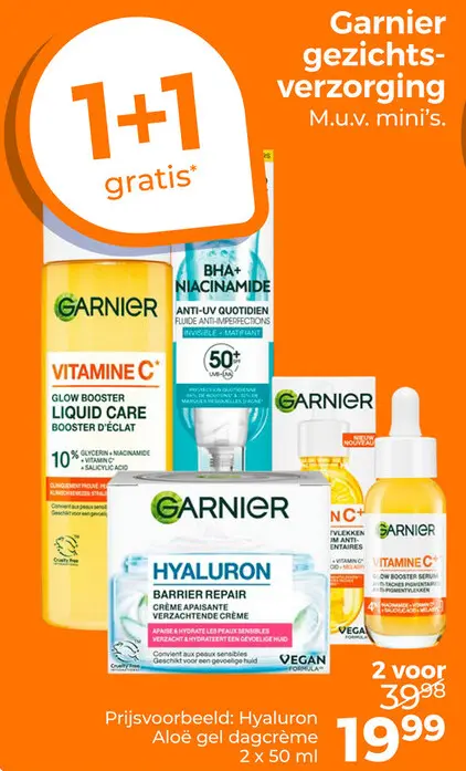 Aanbieding: Garnier gezichtsverzorging