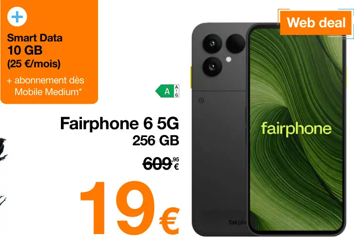 Offre: Fairphone 6 5G 256 GB