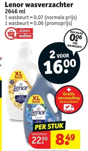 Promotie: wasverzachter