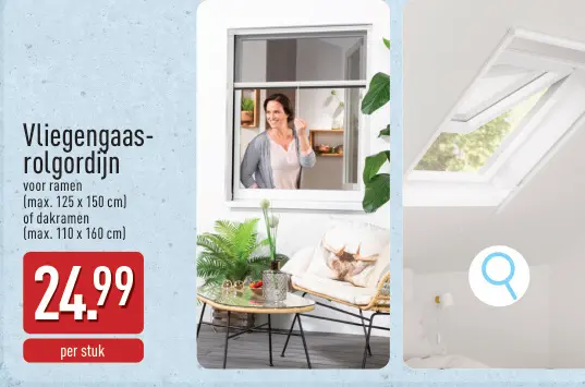 Promotie: Vliegengaas-rolgordijn