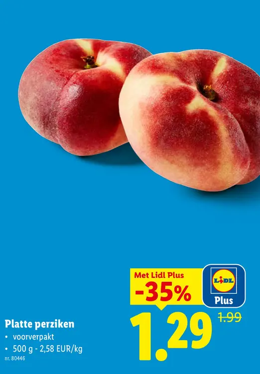 Promotie: Platte perziken