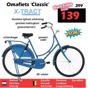 Aanbieding: Omafiets 'Classic' X-TRACT BICYCLES