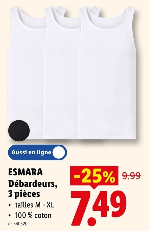 Offre: Débardeurs