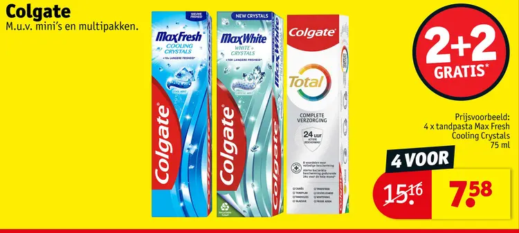 Promotie: Colgate tandpasta Max Fresh Cooling Crystals
