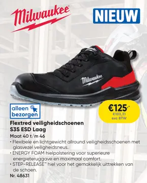 Aanbieding: Flextred veiligheidschoenen S3S ESD Laag