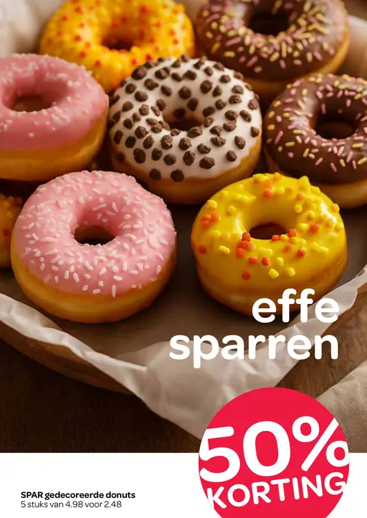 Aanbieding: gedecoreerde donuts