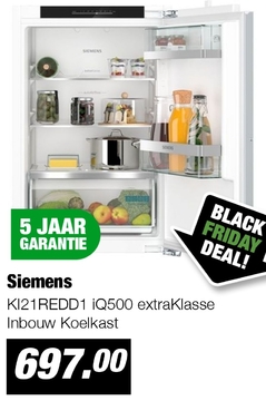 Aanbieding: KI21REDD1 iQ500 extraKlasse Inbouw Koelkast