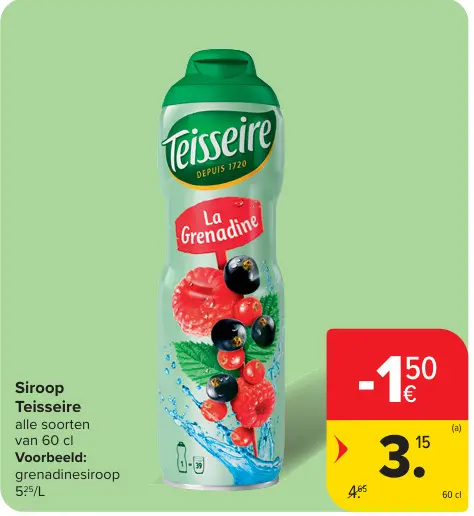 Promotie: Siroop Teisseire