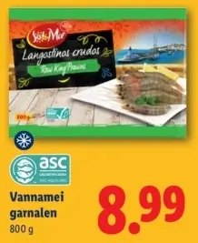 Aanbieding: Vannamei garnalen