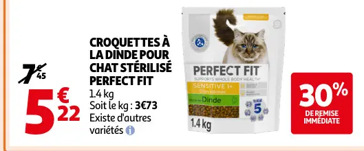 Promotie: Croquettes à la dinde pour chat stérilisé