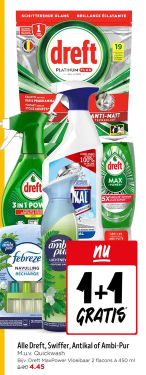 Aanbieding: Alle Dreft, Swiffer, Antikal of Ambi-Pur