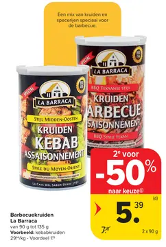 Aanbieding: Barbecuekruiden La Barraca