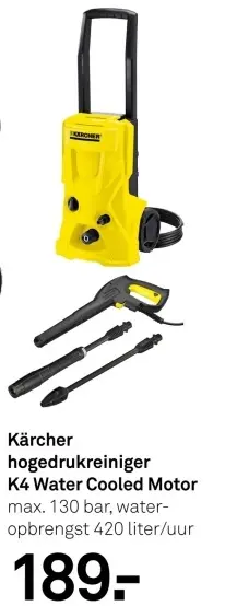 Aanbieding: hogedrukreiniger K4 Water Cooled Motor