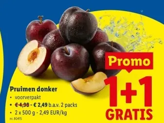 Promotie: Pruimen donker
