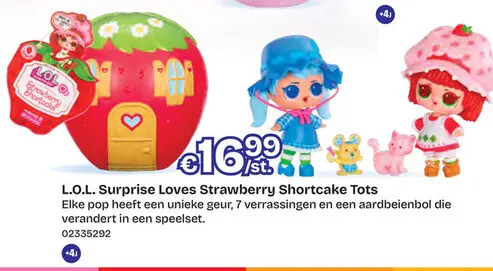 Aanbieding: L.O.L Surprise Loves Strawberry Shortcake Tots PDQ/12 asstd