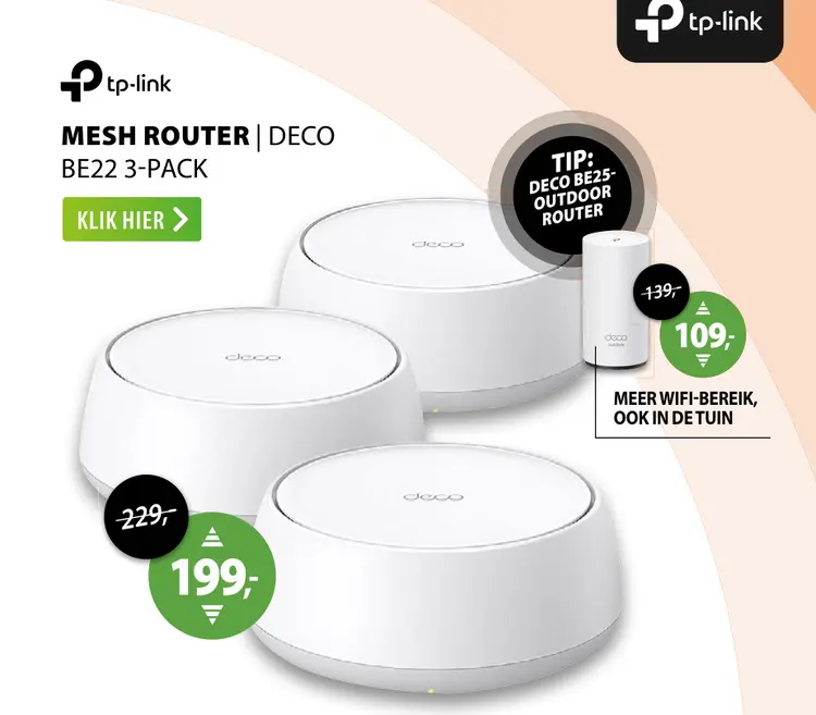 Aanbieding: Mesh router | deco
