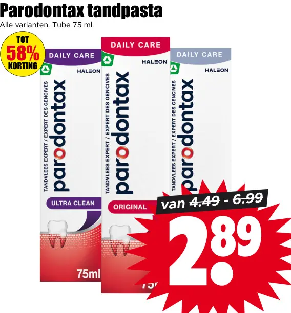 Aanbieding: Parodontax tandpasta