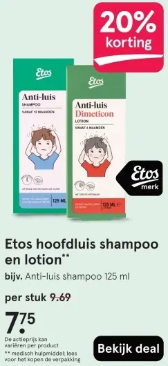Aanbieding: Hoofdluis shampoo en lotion