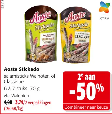 Promotie: Aoste Stickado